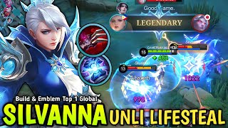 Silvanna Crazy Lifesteal Build with Perfect Emblem 100% ONE SHOT COMBO - Build Top 1 Global Silvanna