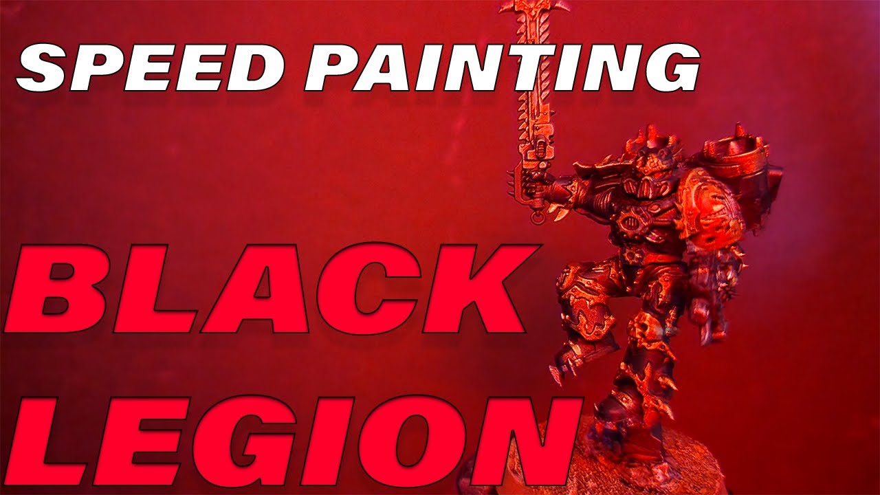 Easy SPEED PAINTING BLACK LEGION For Beginners YouTube