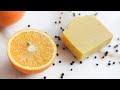 Fresh orange &amp; black pepper soap🍊A luxurious scrub bar soap recipe