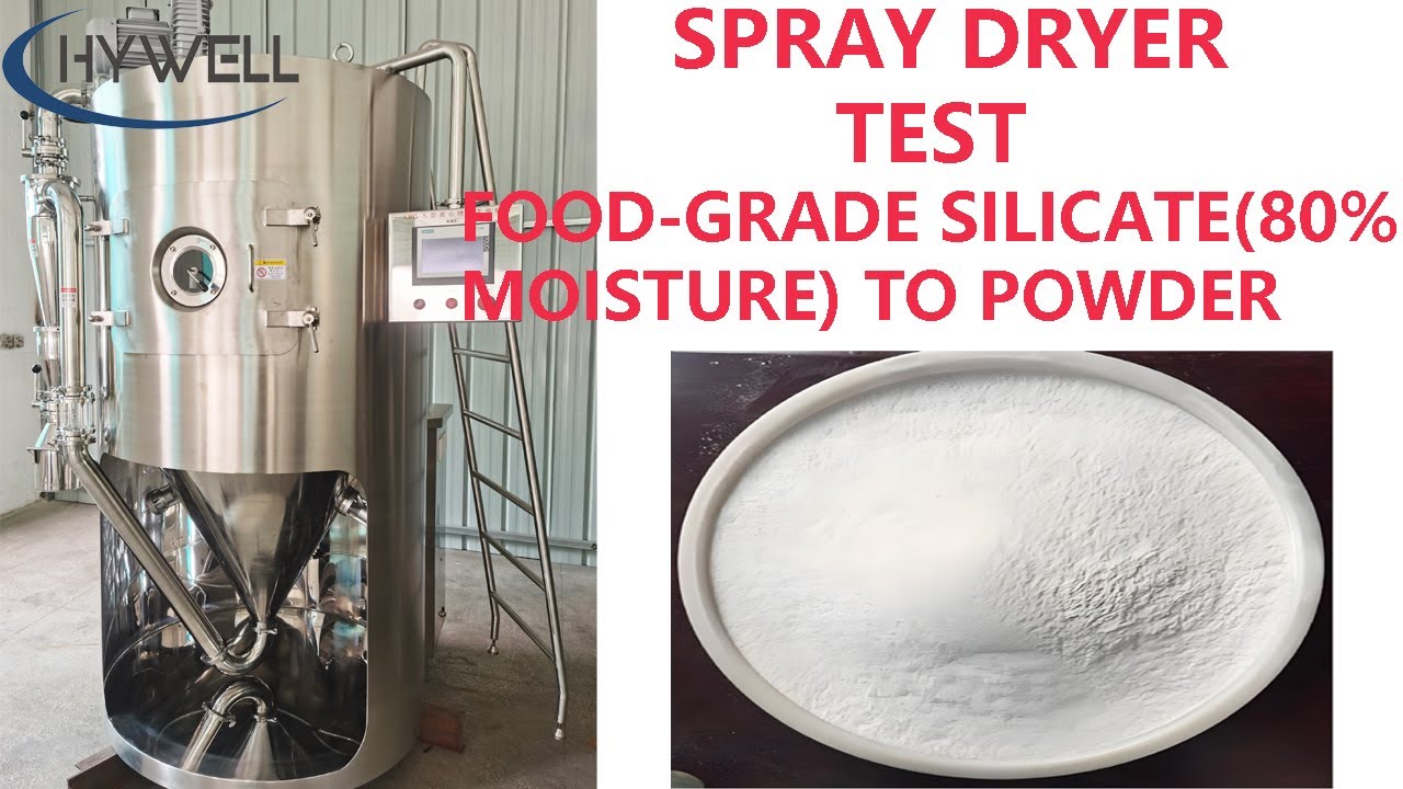 Spray Dryer Test: Food-Grade Silicate Liquid Drying to White Powder