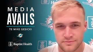 Mike Gesicki meets with the media | Miami Dolphins