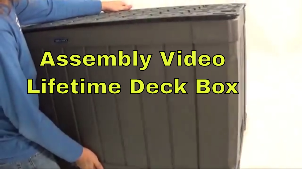 outdoor deck storage box lifetime 60089 outdoor deck 116 gallon brown storage box assembly video outdoor deck storage box lifetime 60089 outdoor deck 116 gallon brown storage box assembly video