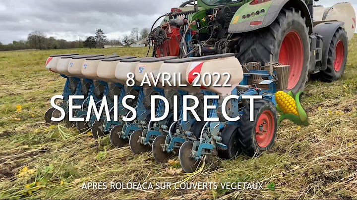 Semis Direct Maïs 🌽 après destruction couverts végétaux avec Rolofaca - 8 Avril 2022 _ Landes