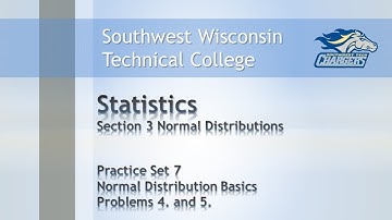 College Math - Statistics Chapter Practice Set 7, “Introduction to Normal Distributions II”.