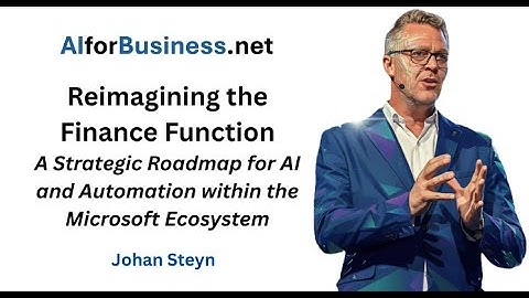 Reimagining Finance Function with AI - Johan Steyn
