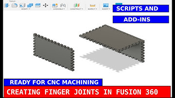 Automatically Creating Finger Joints in Fusion 360 ready for CNC machining Part 1