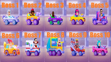 Racemasters Сlash of Сars - Gameplay Walkthrough - All Boss Characters Chapter 1-10 ios / android