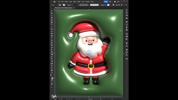Create Inflated 3D Santa Claus in #illustrator #shorts #fyp