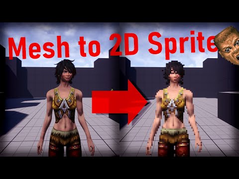 [Unreal Engine 4] 3D Mesh to "Doom-Like" Sprite in Runtime!