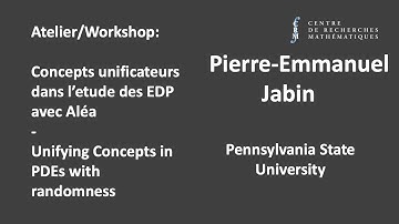 Pierre Emmanuel Jabin: An introduction to some recent mean field approaches (part 5)