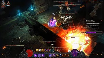 Diablo 3 Hardcore Wizard Greater Rift 100 clear Season 6 Patch 2.4.1 Firebird Bug Firebug