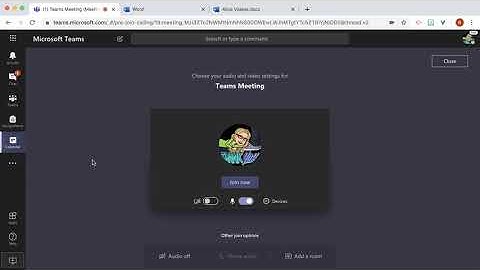 Teams Meeting lets you join from the calendar