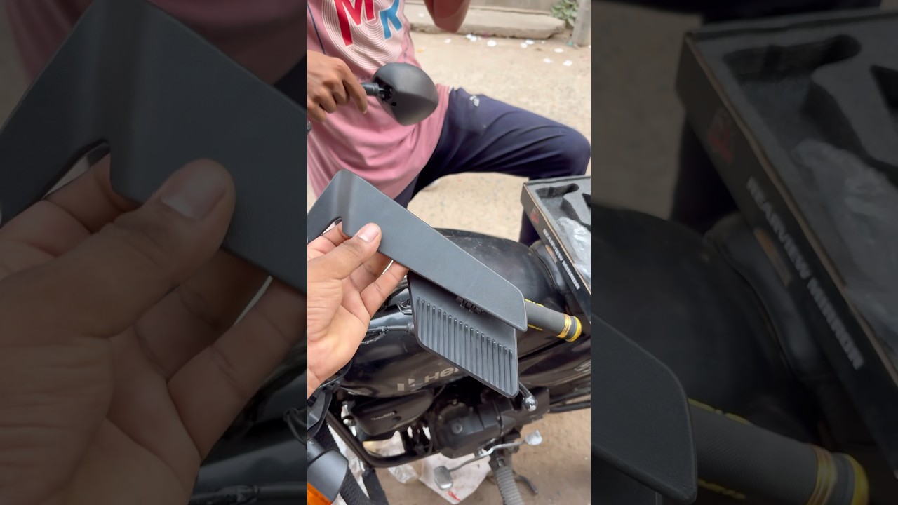 New Aerodynamic mirror😱Splendor plus 