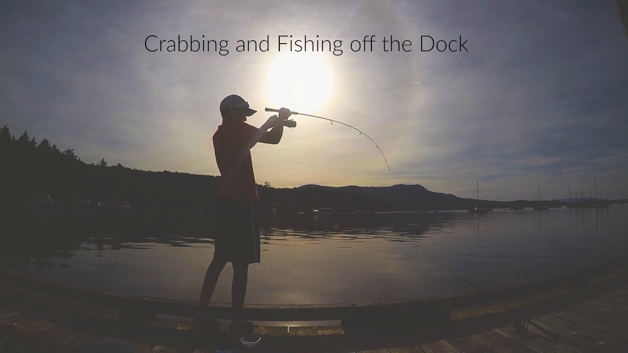 Crabbing and Fishing off the dock in Brentwood Bay West Coast Fishing YouTube