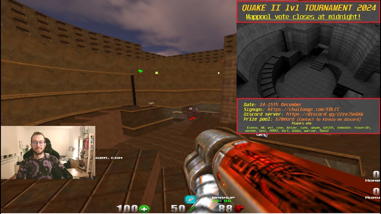 QUAKE 2 | Tournament soon, mappol vote ends today! Duels with Player ...