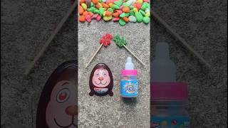 Monkey joy vs Jellytos🍬🍡 #chocolate #candy #shorts #viral #lollipop #gems #cadbury #kinder