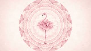 PINK FLAMINGO ZEN MANDALA Sacred Grace and Spiritual Awakening - No Music - Background for TV screenshot 4