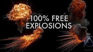 4 Free Explosions VFX Pack (2k HD Resolution) Resimi