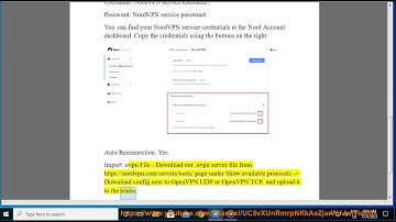 Set up NordVPN OpenVPN connection on Portal router
