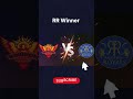 Rajasthan royals Vs Sunrise Hyderabad Team Winner Prediction | RR VS SRH