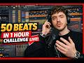 CAN I MAKE 50 BEATS IN ONE HOUR WITH SAMPLES | FL STUDIO CHALLANGE