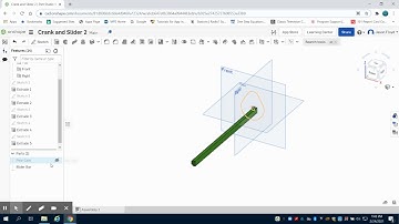Crank and Slider Slider Bar & Slider Onshape PLTW