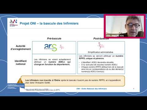 Webinaire ANS | Impacts de la bascule des professionnels identifiés avec un n°ADELI dans le RPPS