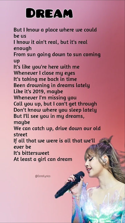 LISA - Dream Lyrics #Lisa #dream #BLACKPINK #newsong #kpop #love #song #lalisa