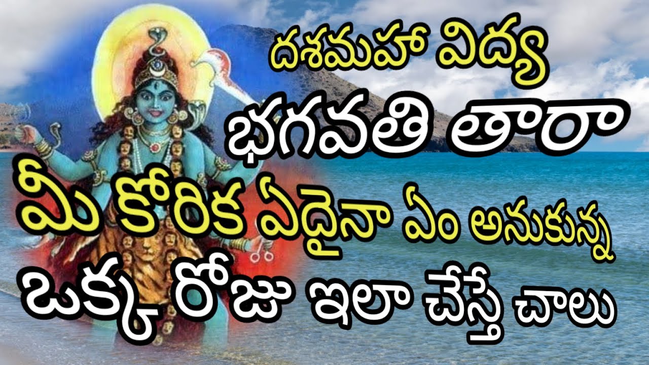 ఏం కావాలో ఒక్క రోజు లో సాధించే తారా దేవీ సాధన #dashamahavidya #tantrik #tantra #mantram #attraction