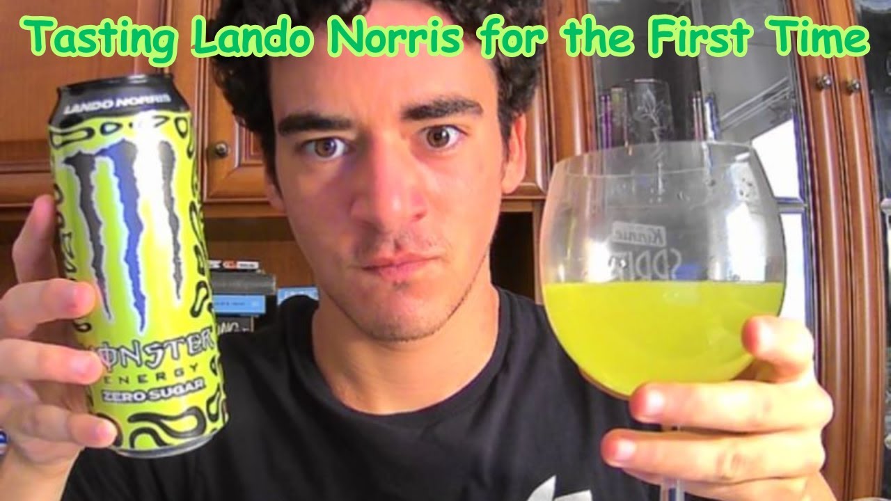 Lando Norris NEW Monster Flavour Taste Test and Review.