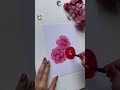 Easy Rose Flower Painting😍 #shorts #youtubeshorts #acrylicpainting