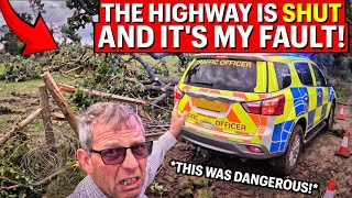 One Of Our HUGE Oak Trees Caused MAYHEM - Traffic Officers Called!?