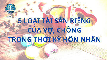 5 Loại Tài Sản Riêng Của Vợ, Chồng Trong Thời Kỳ Hôn Nhân