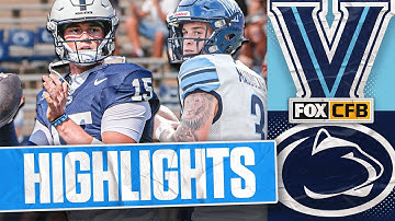 Villanova Wildcats vs. No. 2 Penn State Nittany Lions Highlights | FOX College Football