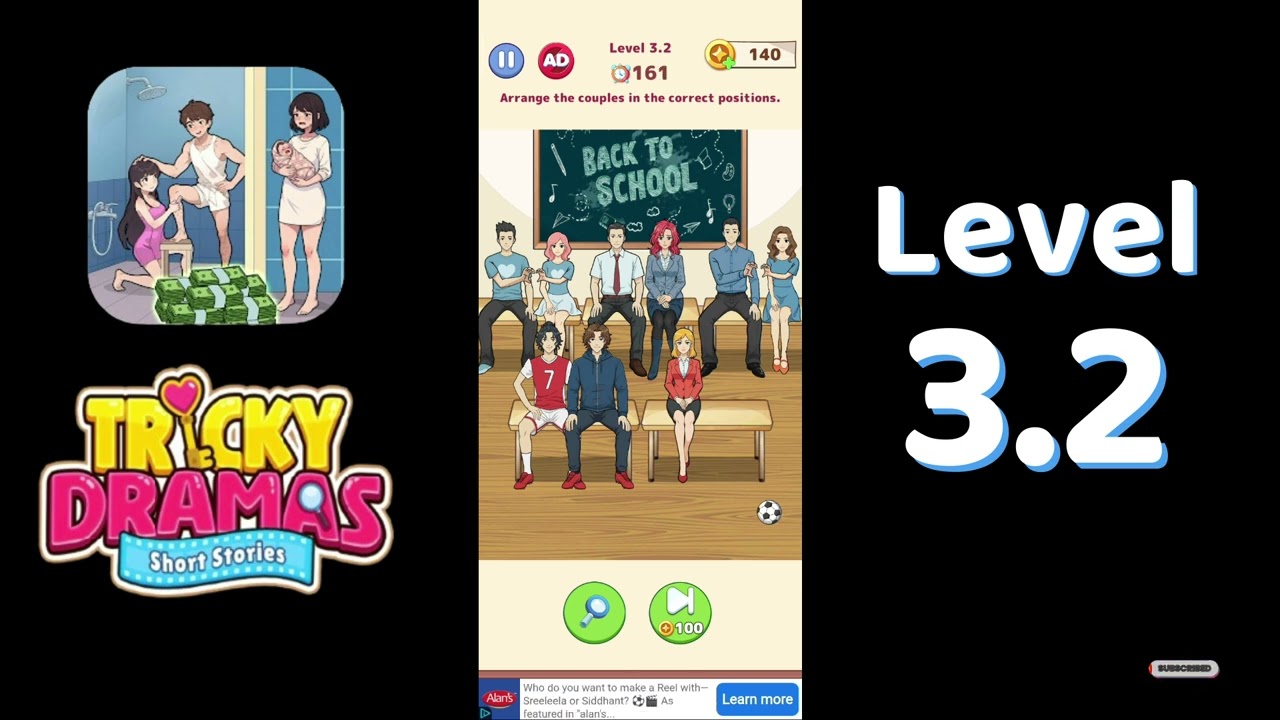 Tricky Dramas Short Stories Level 3.2 Walkthrough | Solutionguruji
