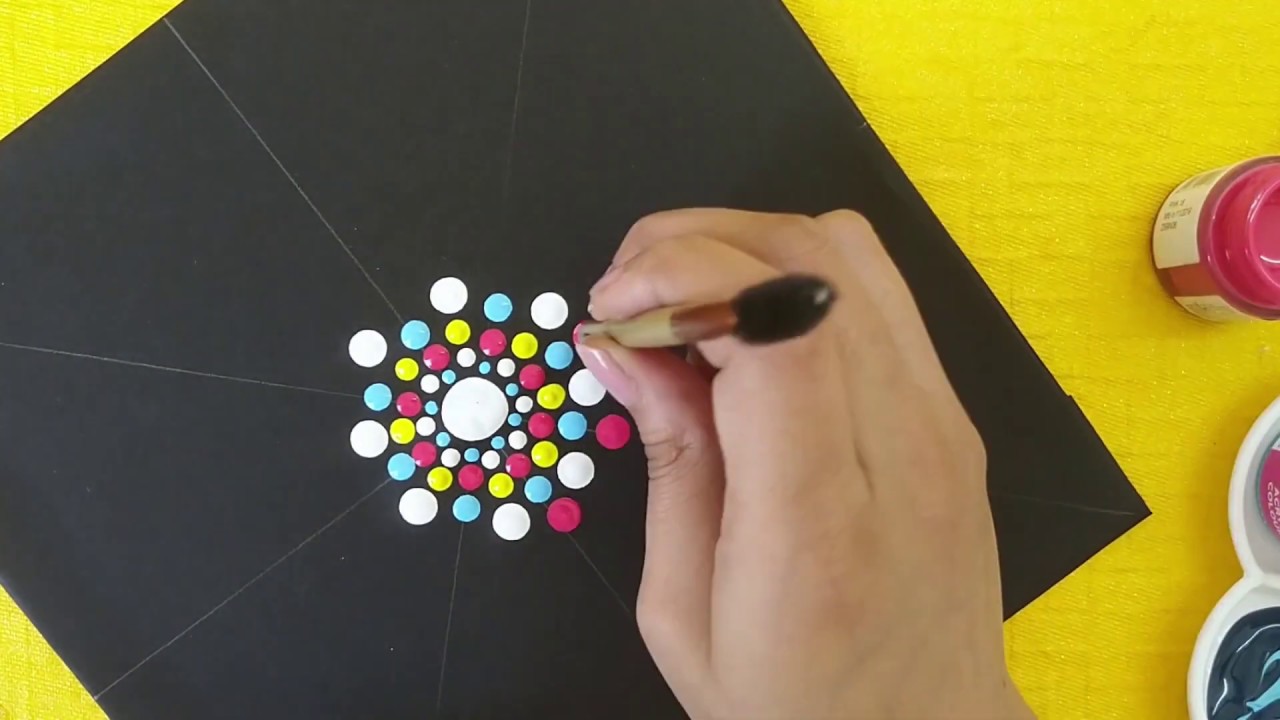 Mandala Dot Art For Beginners | Simple & Easy Mandala ...