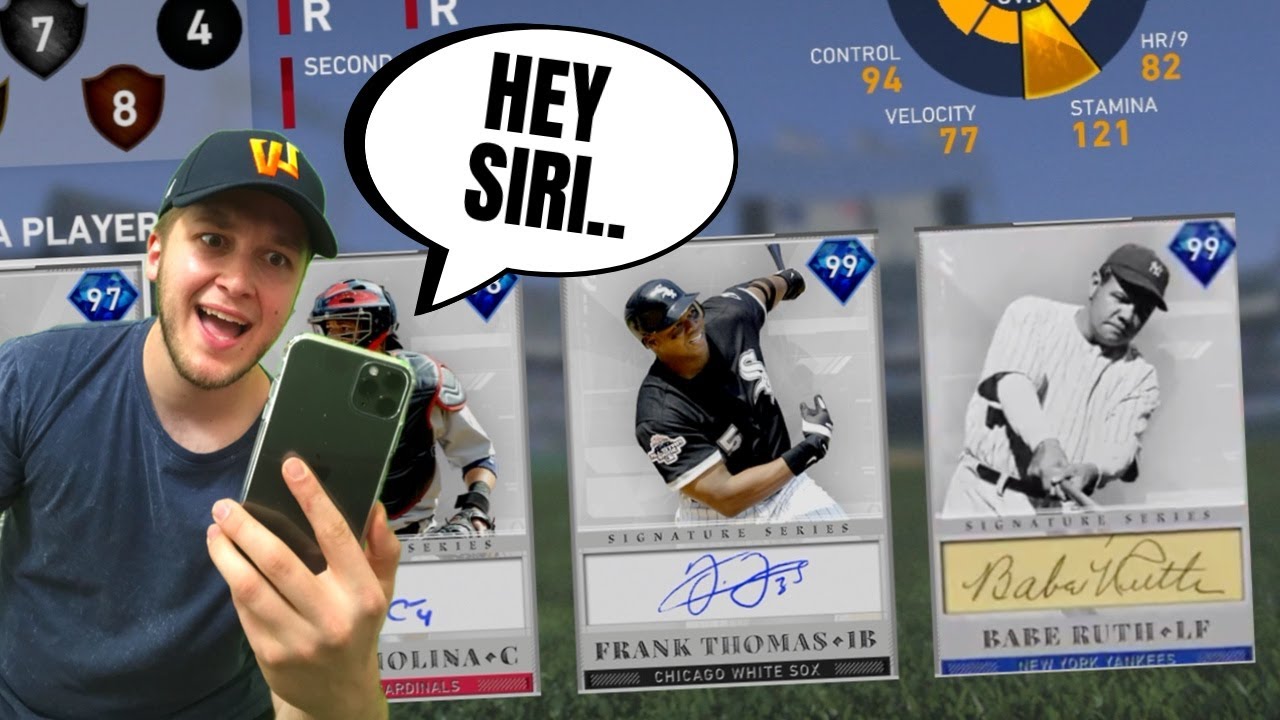 ASKING SIRI TO DRAFT MY 12-0 BR TEAM... MLB THE SHOW 19 BATTLE ROYALE