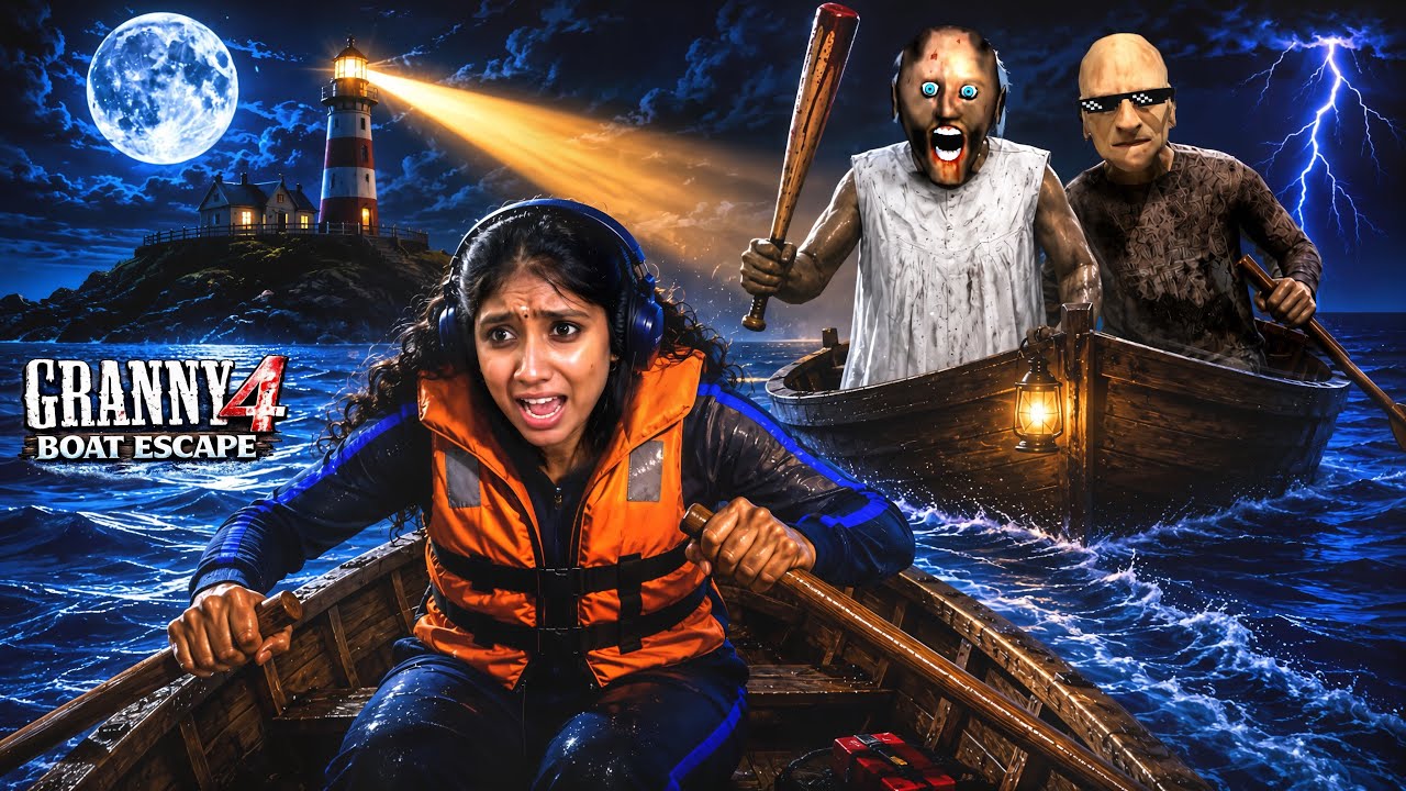 GRANNY NEW UPDATE 🔥 - New BOAT Escape in GRANNY 4 The Lighthouse!