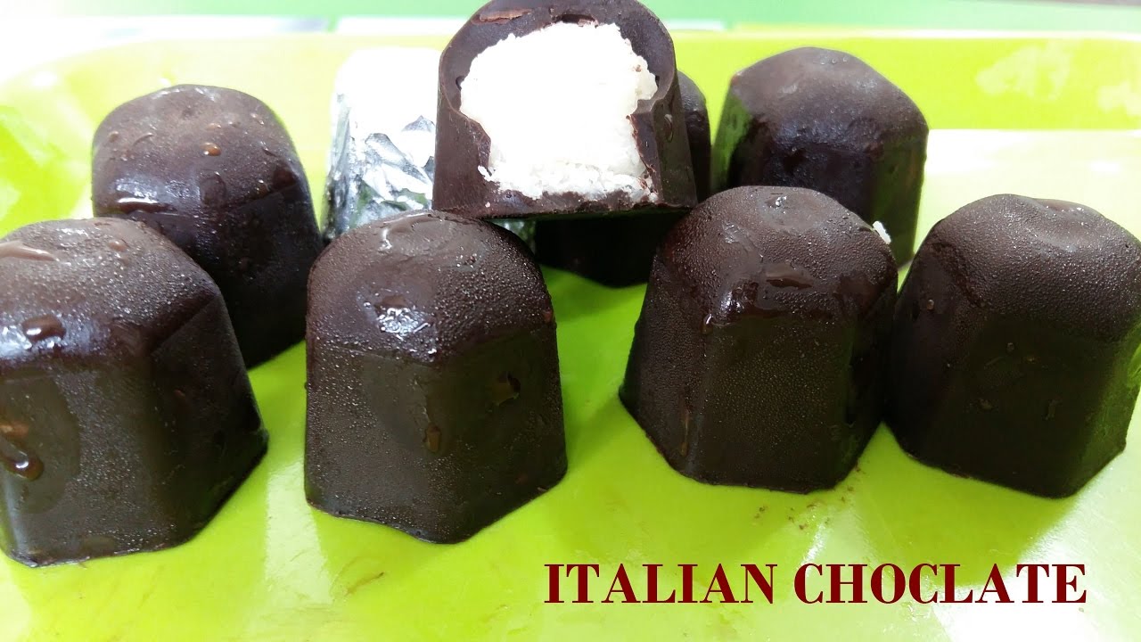 HOW TO MAKE ITALIAN CHOCOLATE//COCONUT CHOCOLATE RECIPE - YouTube