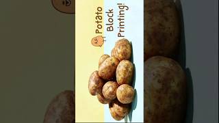 📌Pinteresty💡Potato🥔Printing🖨 #diy #art #artist #pinterest #pinterestaesthetic #blockprinting #shorts