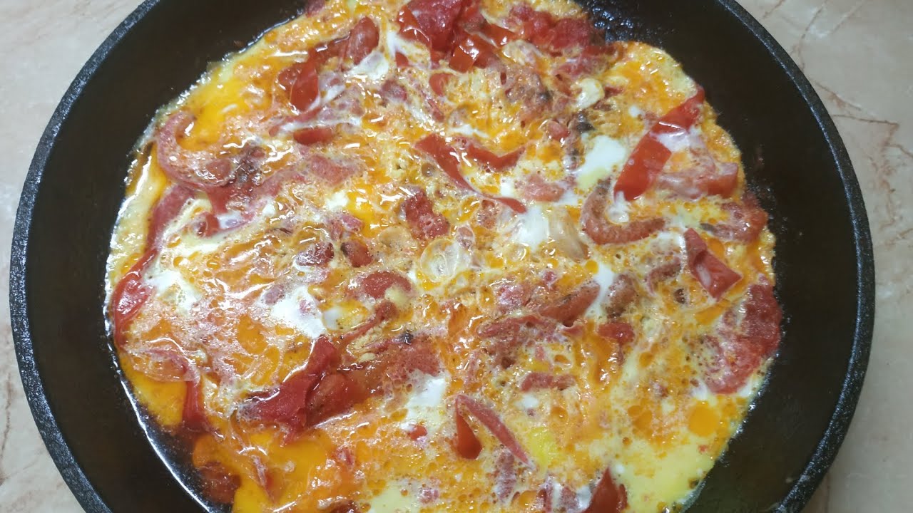 طماطم بالبيض