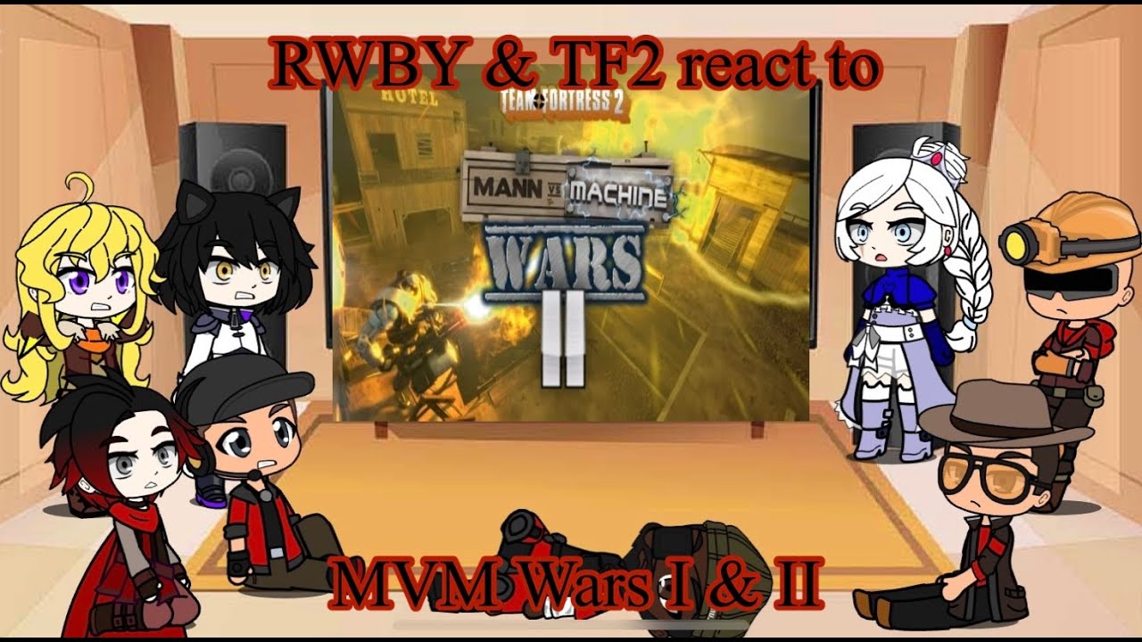 RWBY & TF2 react to MVM Wars I & II