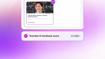 Saas product demo video | Teamble