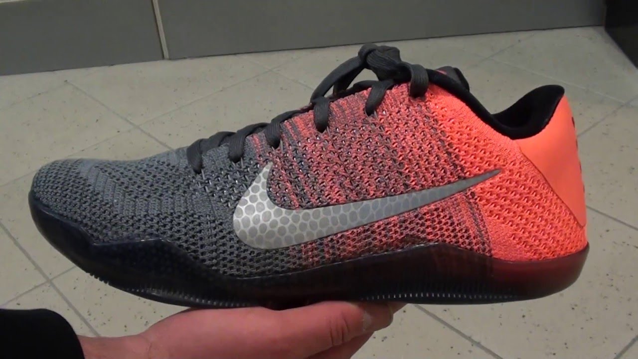 kobe 11 orange and grey