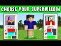 Minecraft but you can CHOOSE YOUR SUPERVILLAIN...