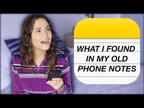 WHAT I FOUND IN MY OLD PHONE NOTES | AYYDUBS alyx weiss address