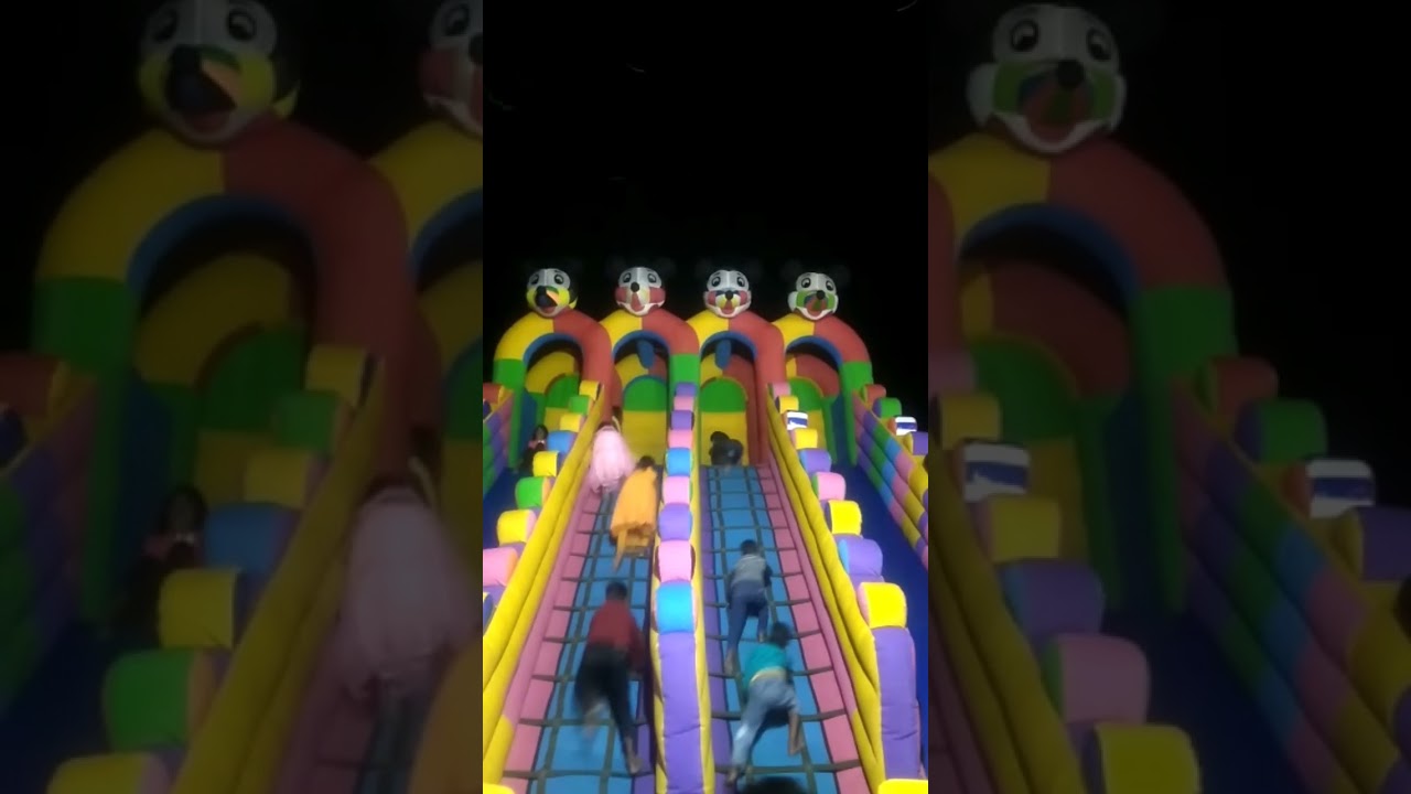 Mikky Mouse me Bachhe Khelte hue in Jharkhand