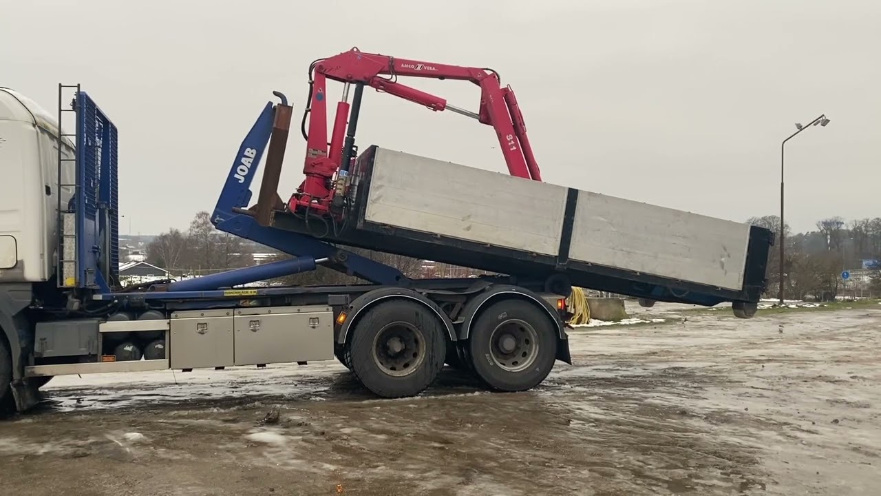 Lastväxlare med kran Scania R124 GB 6X2 NZ470