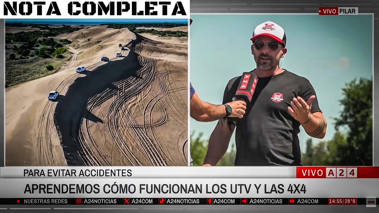 Nota Completa A24 Hablamos De La Frontera Pinamar, Seguridad e Instrucción En Conducción 4x4 OffRoad