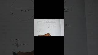 Kelas 6 SD|Matematika Luas dan keliling Lingkaran Part 2@AnitaYH #shorts